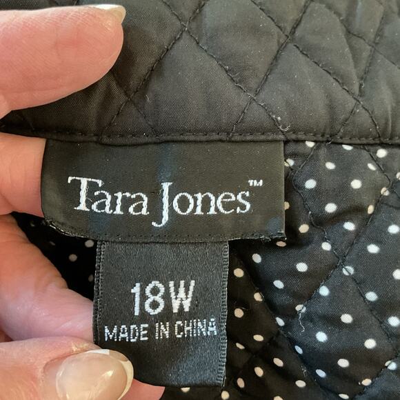 Tara Jones Black Longsleeve Lightweight Quilted Lined Jacket 18W - Picture 4 of 7